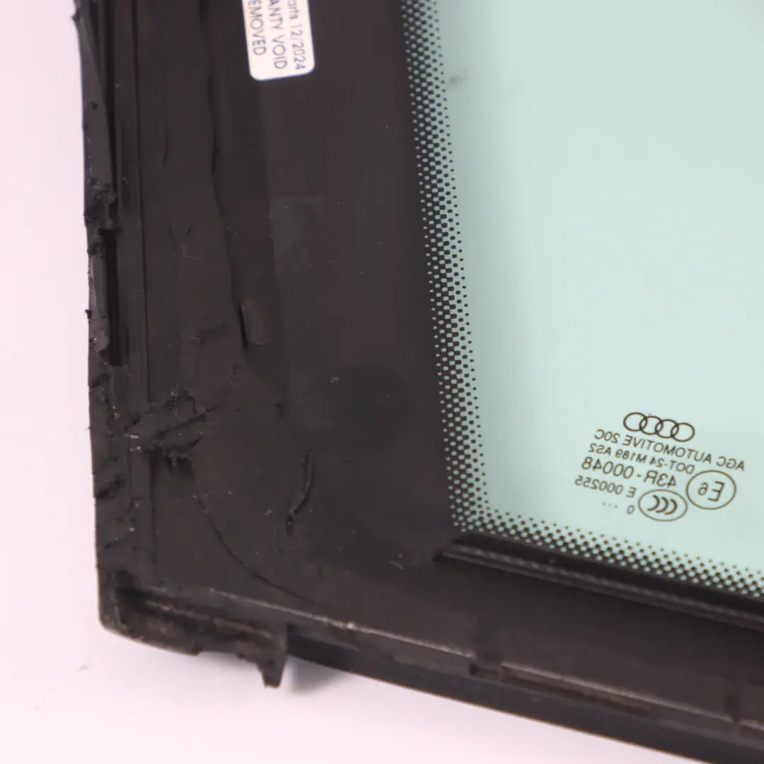 Audi A6 C7 Rear Side Window Glass Quarter Triangle Right O/S AS2 - SKU 4G5845300H-1 - Part number 4G5845300H