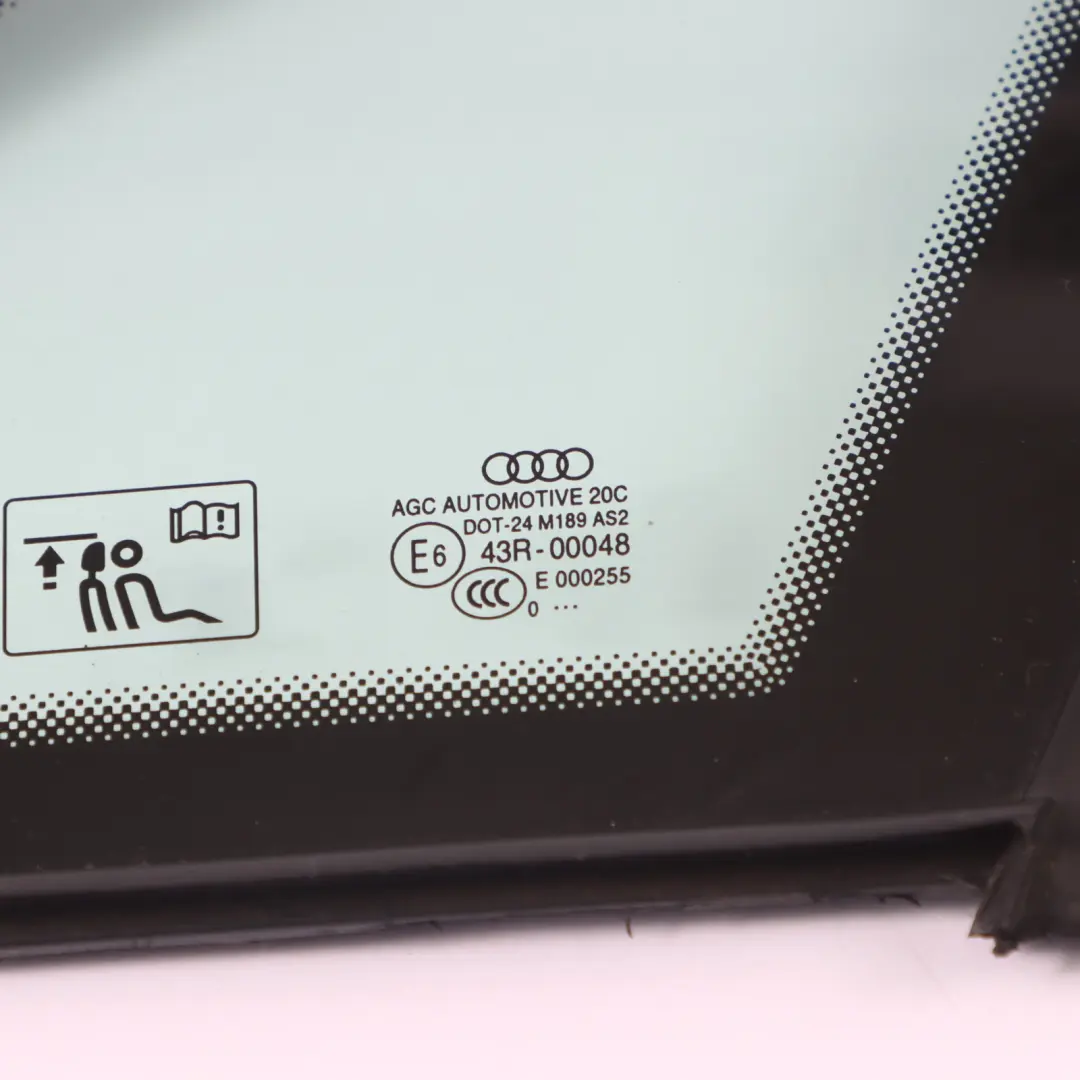 Audi A6 C7 Rear Side Window Glass Quarter Triangle Right O/S AS2 - SKU 4G5845300H-1 - Part number 4G5845300H