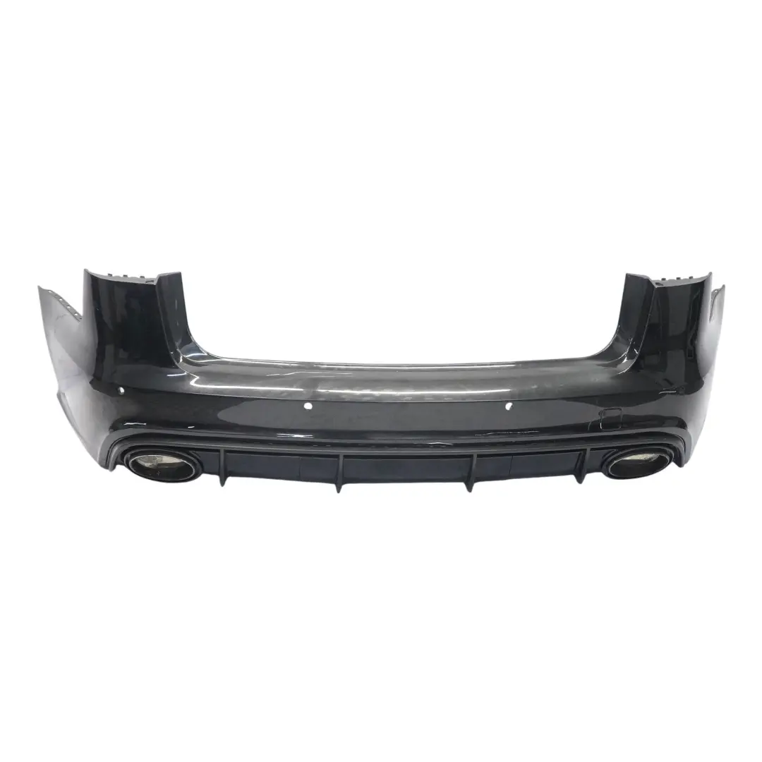 Bumper Trim Panel Covering Phantom Black - Z9Y to Audi RS6 C7 Rear with Part number 4G9807067J Audi RS6 C7 Rear Bumper Trim Panel Covering Phantom Black - Z9Y - SKU 4G9807067J-PHB - Part number 4G9807067J