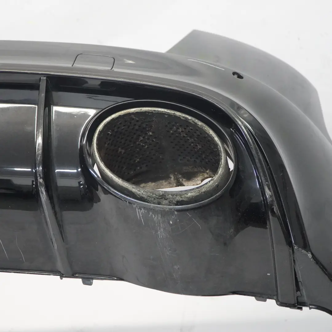 Bumper Trim Panel Covering Phantom Black - Z9Y to Audi RS6 C7 Rear with Part number 4G9807067J Audi RS6 C7 Rear Bumper Trim Panel Covering Phantom Black - Z9Y - SKU 4G9807067J-PHB - Part number 4G9807067J