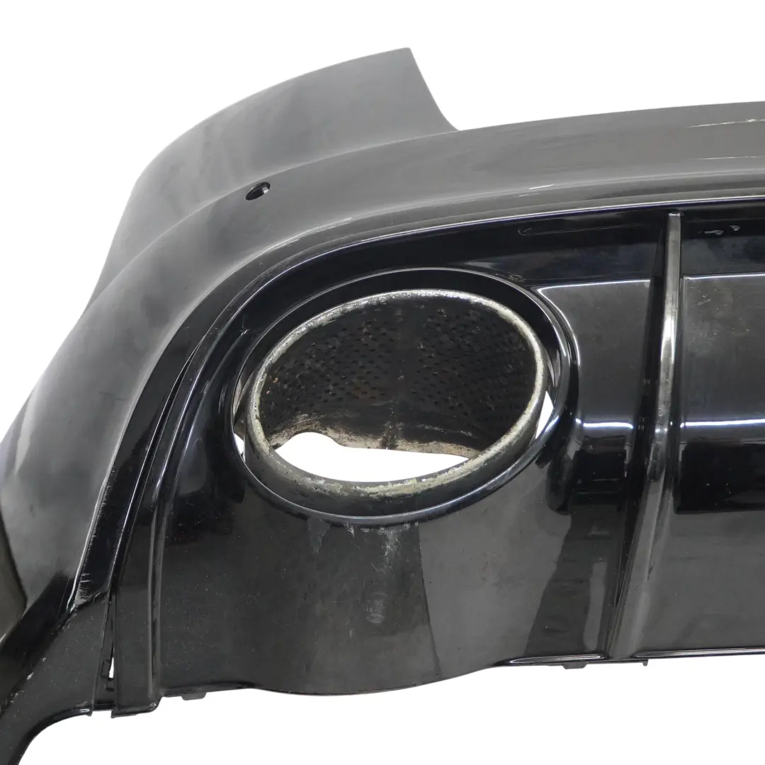 Bumper Trim Panel Covering Phantom Black - Z9Y to Audi RS6 C7 Rear with Part number 4G9807067J Audi RS6 C7 Rear Bumper Trim Panel Covering Phantom Black - Z9Y - SKU 4G9807067J-PHB - Part number 4G9807067J