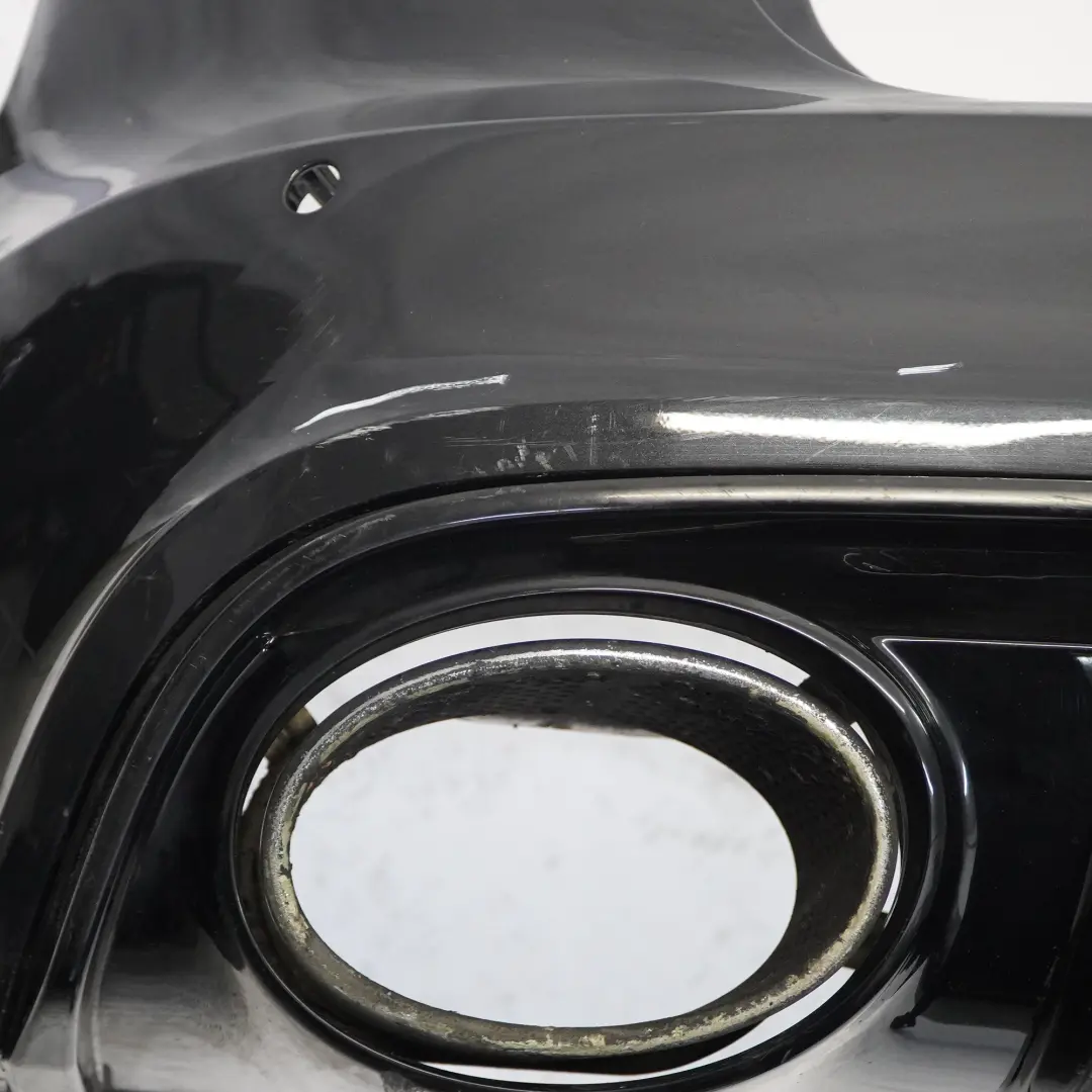 Bumper Trim Panel Covering Phantom Black - Z9Y to Audi RS6 C7 Rear with Part number 4G9807067J Audi RS6 C7 Rear Bumper Trim Panel Covering Phantom Black - Z9Y - SKU 4G9807067J-PHB - Part number 4G9807067J