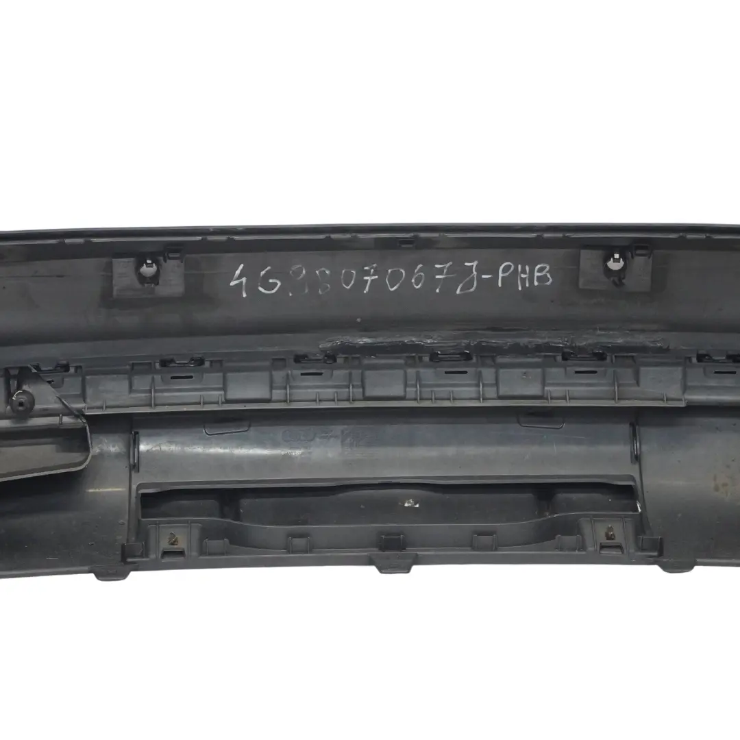 Bumper Trim Panel Covering Phantom Black - Z9Y to Audi RS6 C7 Rear with Part number 4G9807067J Audi RS6 C7 Rear Bumper Trim Panel Covering Phantom Black - Z9Y - SKU 4G9807067J-PHB - Part number 4G9807067J