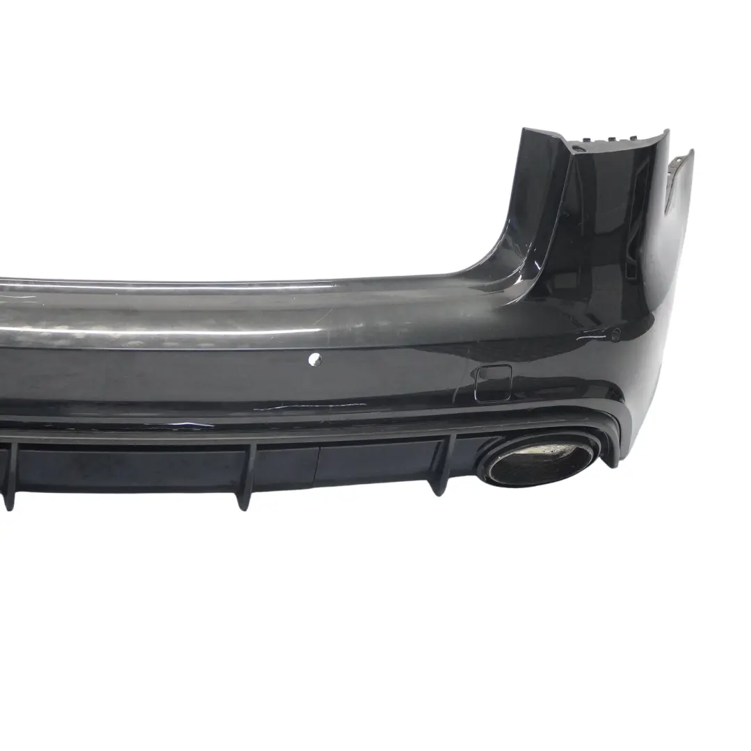 Bumper Trim Panel Covering Phantom Black - Z9Y to Audi RS6 C7 Rear with Part number 4G9807067J Audi RS6 C7 Rear Bumper Trim Panel Covering Phantom Black - Z9Y - SKU 4G9807067J-PHB - Part number 4G9807067J