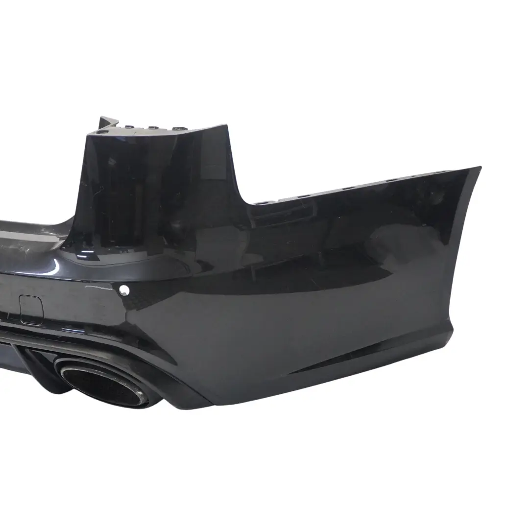 Bumper Trim Panel Covering Phantom Black - Z9Y to Audi RS6 C7 Rear with Part number 4G9807067J Audi RS6 C7 Rear Bumper Trim Panel Covering Phantom Black - Z9Y - SKU 4G9807067J-PHB - Part number 4G9807067J