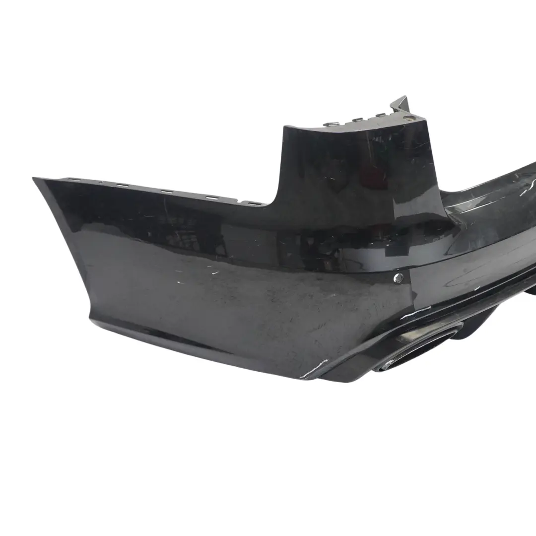 Bumper Trim Panel Covering Phantom Black - Z9Y to Audi RS6 C7 Rear with Part number 4G9807067J Audi RS6 C7 Rear Bumper Trim Panel Covering Phantom Black - Z9Y - SKU 4G9807067J-PHB - Part number 4G9807067J