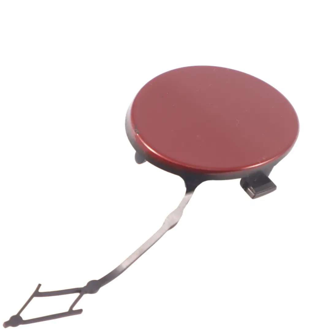 Front Bumper Tow Eye Hook Cover Cranberry Red A3R to Volkswagen Golf SV with Part number 510807241C Volkswagen Golf SV Front Bumper Tow Eye Hook Cover Cranberry Red A3R - SKU 510807241C-CRE - Part number 510807241C