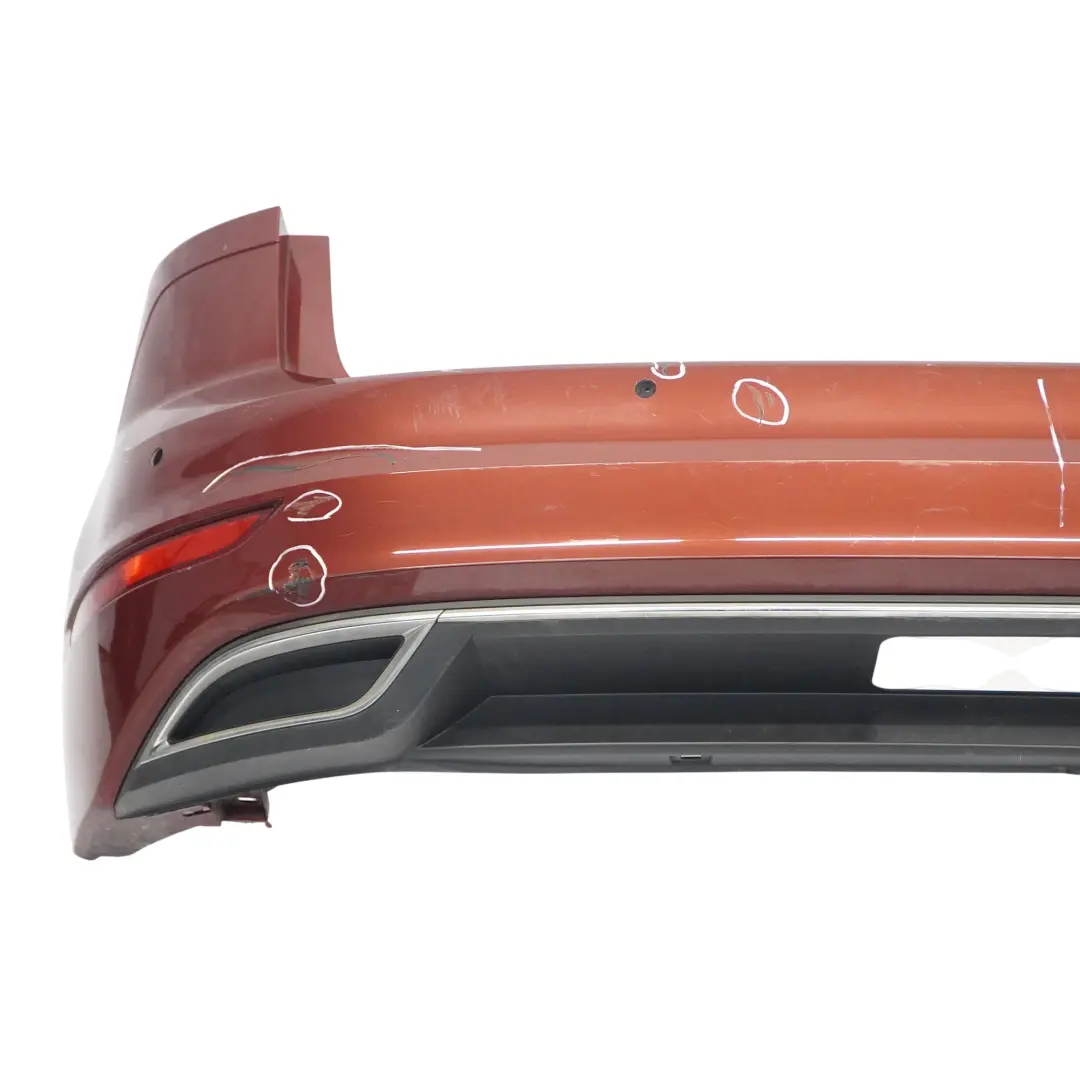 Bumper Rear Trim Panel Cover Cranberry Red Metallic - A3R to Volkswagen VW Golf SV with Part number 510807417T Volkswagen VW Golf SV Bumper Rear Trim Panel Cover Cranberry Red Metallic - A3R - SKU 510807417T-CRE - Part number 510807417T