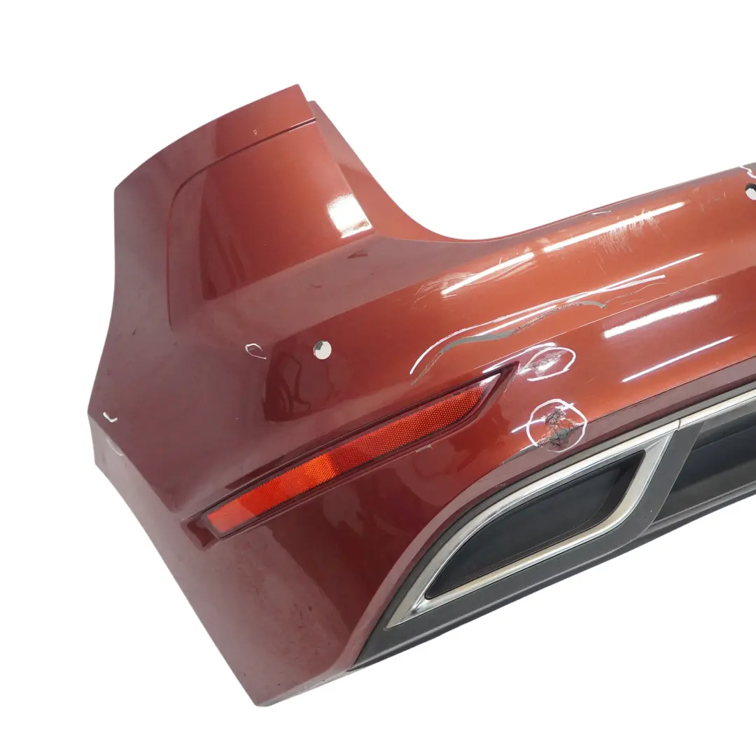 Bumper Rear Trim Panel Cover Cranberry Red Metallic - A3R to Volkswagen VW Golf SV with Part number 510807417T Volkswagen VW Golf SV Bumper Rear Trim Panel Cover Cranberry Red Metallic - A3R - SKU 510807417T-CRE - Part number 510807417T