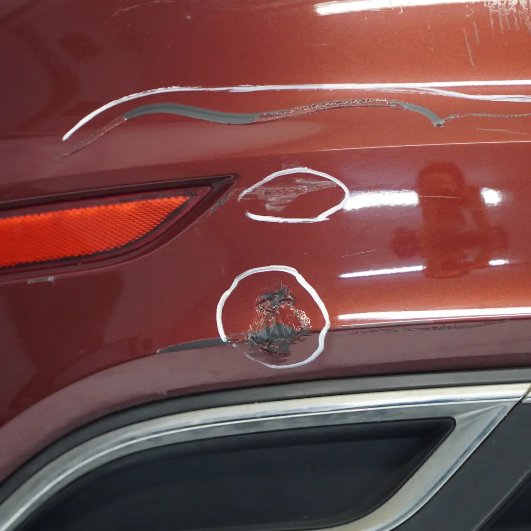 Volkswagen VW Golf SV Bumper Rear Trim Panel Cover Cranberry Red Metallic - A3R - SKU 510807417T-CRE - Part number 510807417T