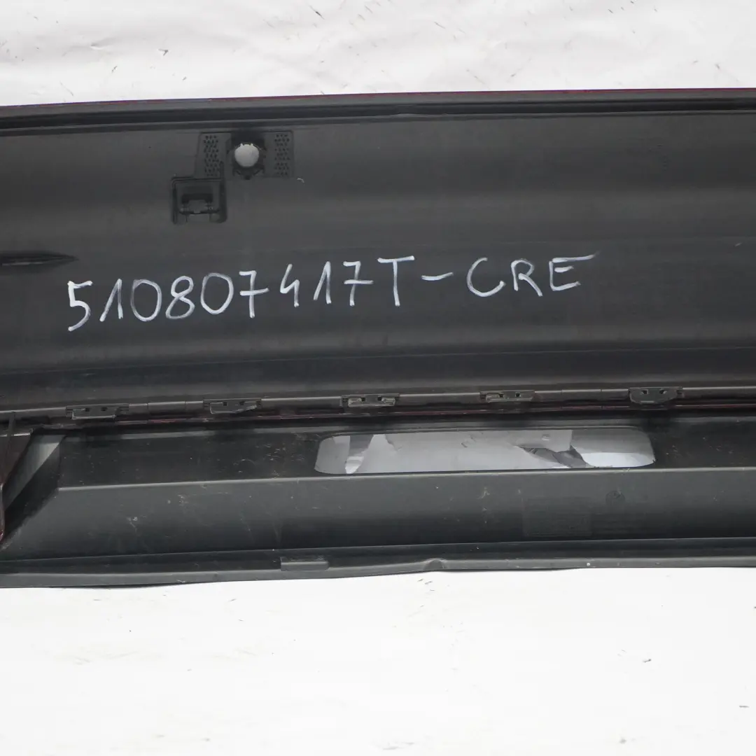 Bumper Rear Trim Panel Cover Cranberry Red Metallic - A3R to Volkswagen VW Golf SV with Part number 510807417T Volkswagen VW Golf SV Bumper Rear Trim Panel Cover Cranberry Red Metallic - A3R - SKU 510807417T-CRE - Part number 510807417T