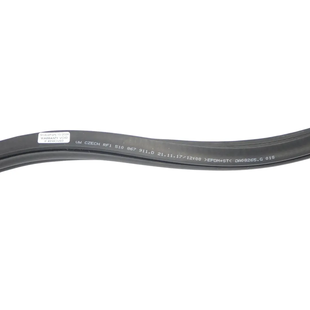 Volkswagen Golf Sportsvan Door Seal Front Left N/S Rubber Gasket - SKU 510867911C - Part number 510867911C