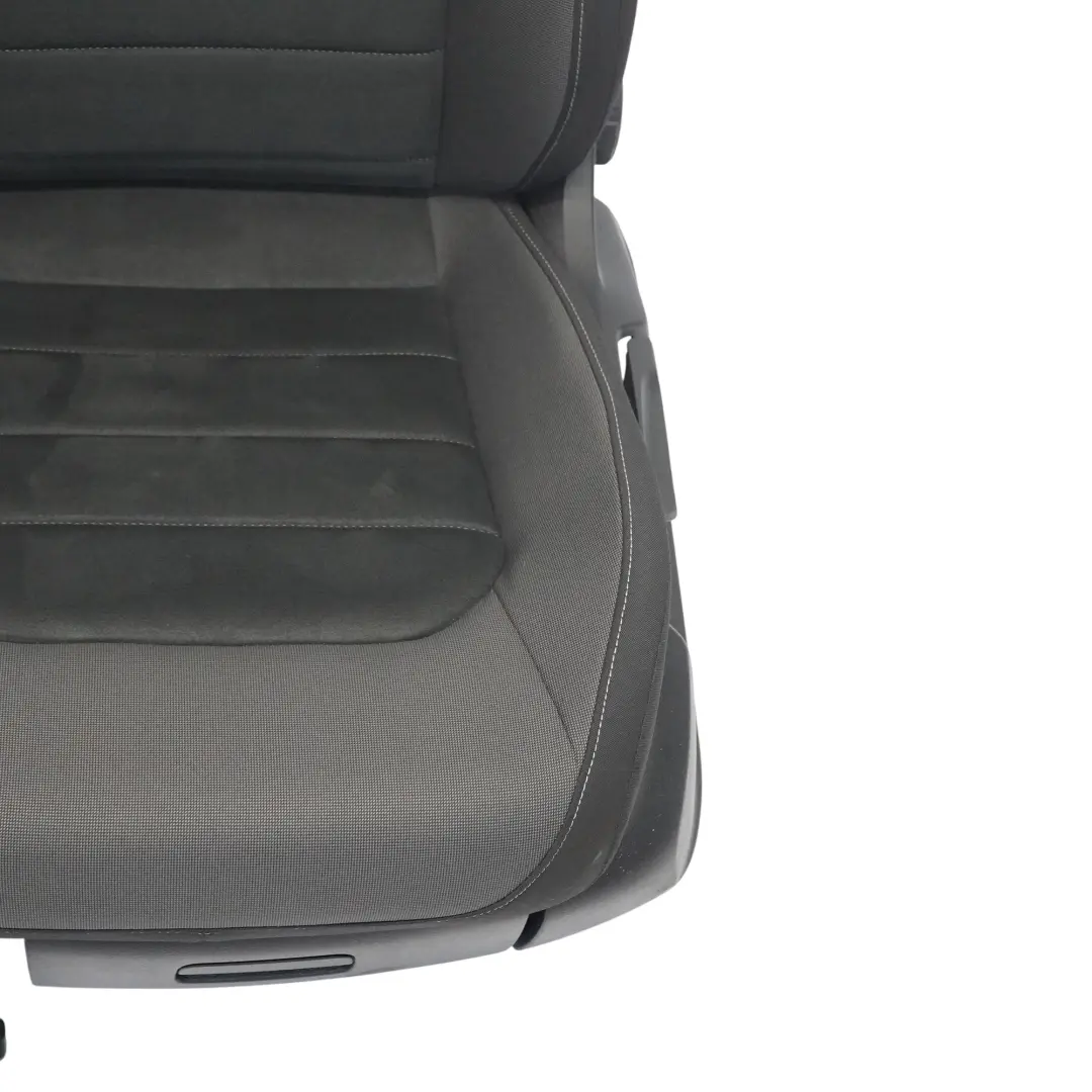 Front Left N/S Fabric Alcantara Black Quartz to Volkswagen Golf Sportsvan Seat with Part number 510881805FF Volkswagen Golf Sportsvan Seat Front Left N/S Fabric Alcantara Black Quartz - SKU 510881805FF-1 - Part number 510881805FF