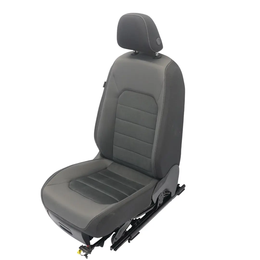 Front Right O/S Fabric Alcantara Black Quartz to Volkswagen Golf Sportsvan Seat with Part number 510881806FF-1 Volkswagen Golf Sportsvan Seat Front Right O/S Fabric Alcantara Black Quartz - SKU 510881806FF-1 - Part number 510881806FF-1
