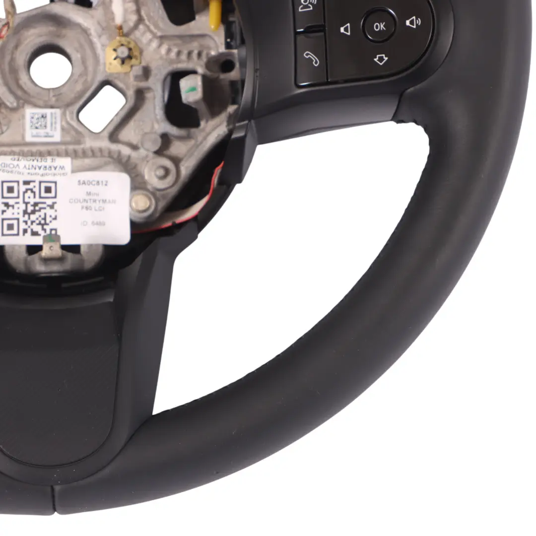  Steering Wheel Sport Mini F54 F55 F56 F57 F60 LCI Black Leather Multifunction - SKU 5A0C812 - Part number 5A0C812
