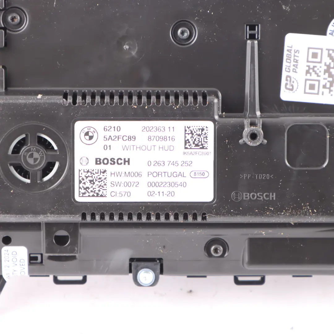 BMW F40 Digital Instrument Cluster Speedometer Display Automatic - SKU 5A2FC89 - Part number 5A2FC89