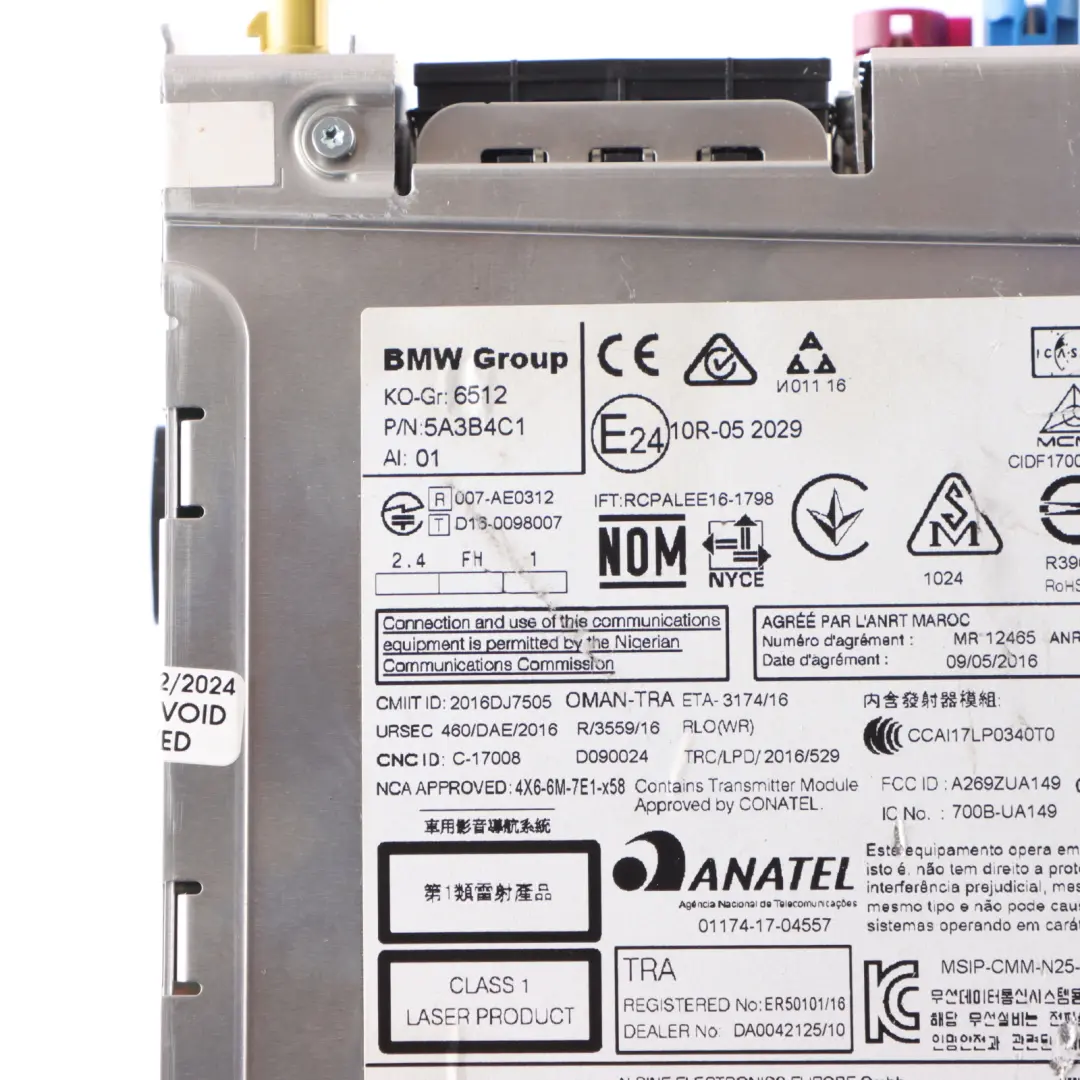 Radio Sat Nav CD Player Stereo Media Head Unit to Mini F55 with Part number 5A3B4C1 Mini F55 Radio Sat Nav CD Player Stereo Media Head Unit - SKU 5A3B4C1-1 - Part number 5A3B4C1