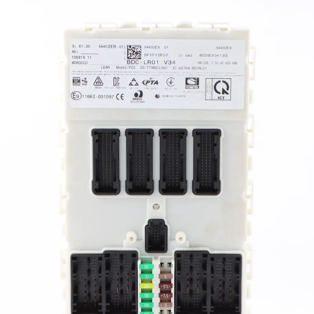 BDC FCC BSI Scatola Dei Fusibili Unità Modulo Di Controllo ECU per Mini F55 con numero di parte 5A402E9 Mini F55 BDC FCC BSI Scatola Dei Fusibili Unità Modulo Di Controllo ECU - SKU 5A402E9 - Numero di parte 5A402E9