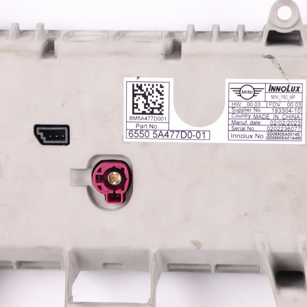 Wyświetlacz Monitor Ekran Nawigacji Dotykowy do Mini F60 o numerze 5A477D0 Mini F60 Wyświetlacz Monitor Ekran Nawigacji Dotykowy - SKU 5A477D0 - Numer Części 5A477D0