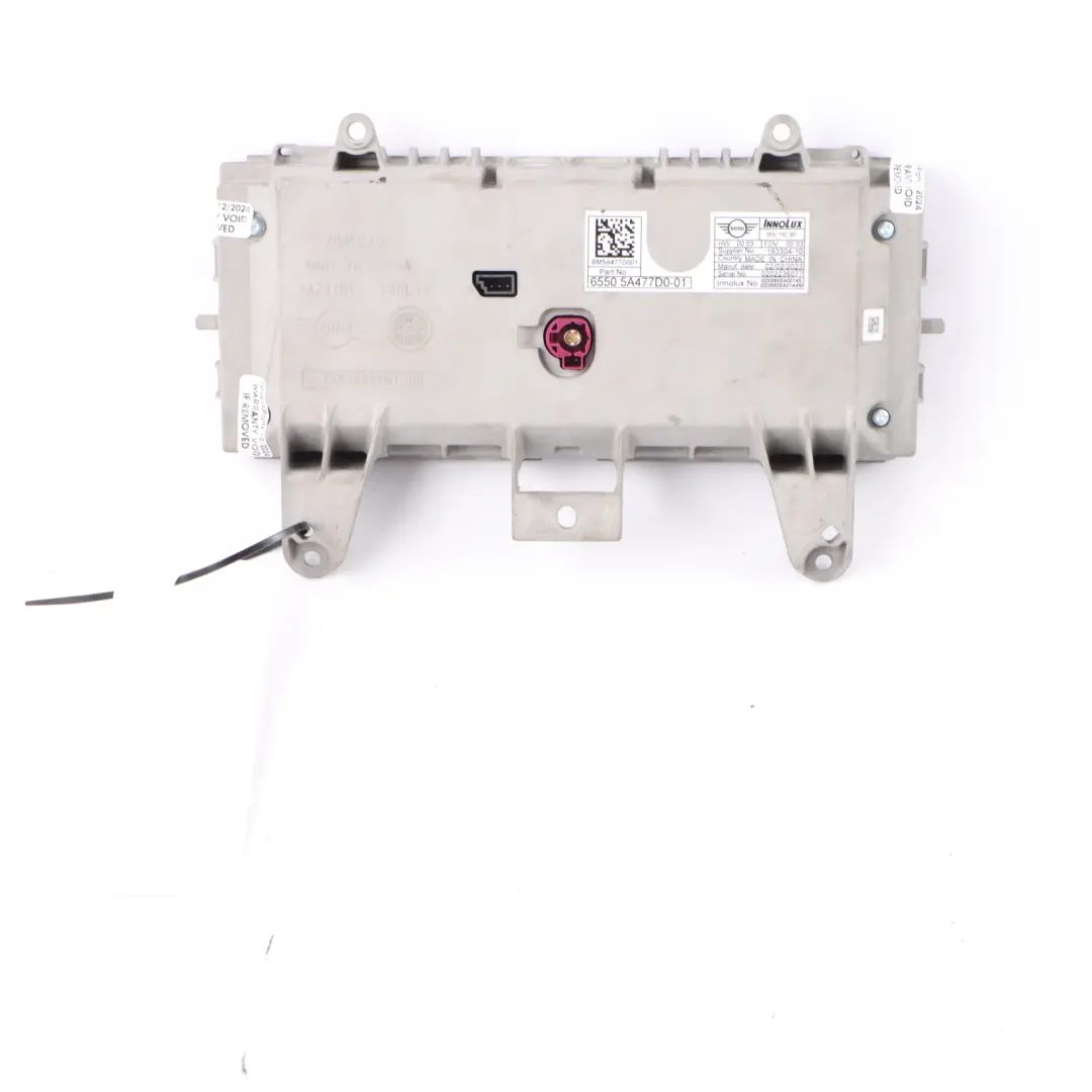 Multifunktions Medienanzeige Bildschirm Nav Touchscreen Monitor für Mini F60 mit Teilenummer 5A477D0 Mini F60 Multifunktions Medienanzeige Bildschirm Nav Touchscreen Monitor - SKU 5A477D0 - Teilenummer 5A477D0