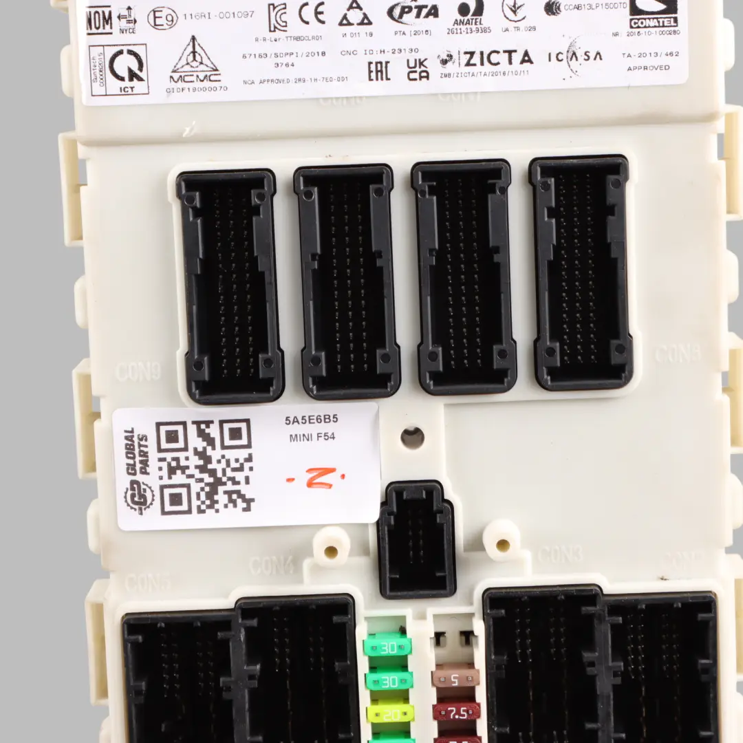 Body Control Comfort Unit Module BCM Unit ECU to Mini Cooper F54 with Part number 5A5E6B5 Mini Cooper F54 Body Control Comfort Unit Module BCM Unit ECU - SKU 5A5E6B5 - Part number 5A5E6B5