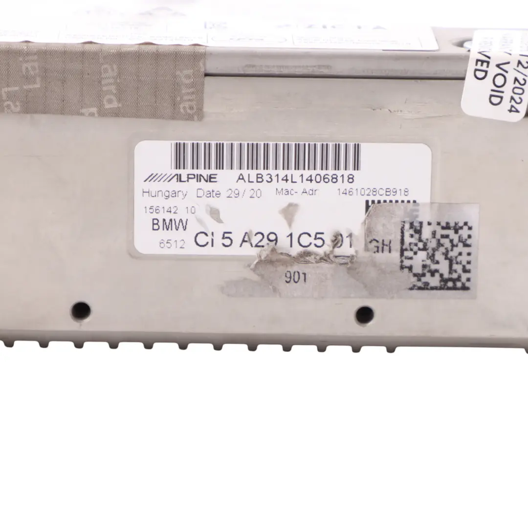  Head Unit BMW F40 F44 Radio Player Navigation Control Module Alpine 5A291C5 - SKU 5B48520 - Part number 5B48520