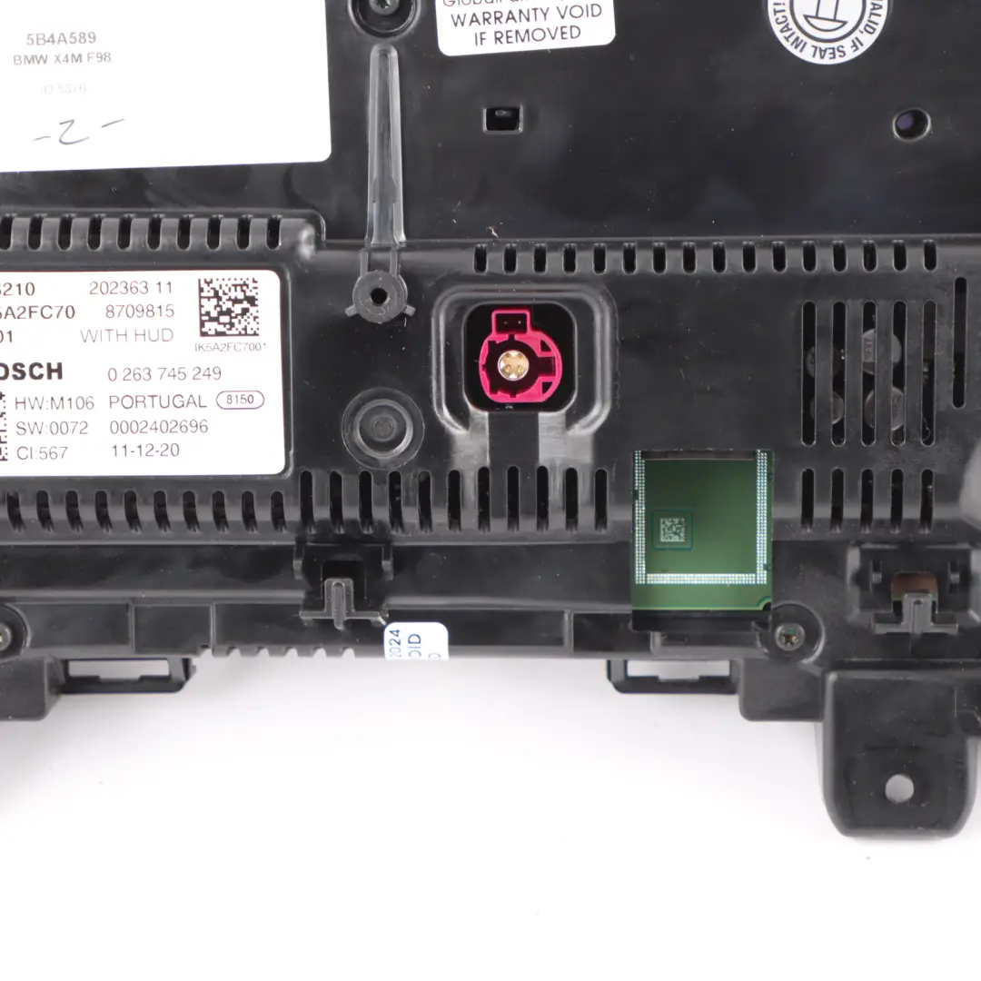 BMW F98 G20 Digital Instrument Cluster Speedo Clocks Display Automatic - SKU 5B4A589 - Part number 5B4A589