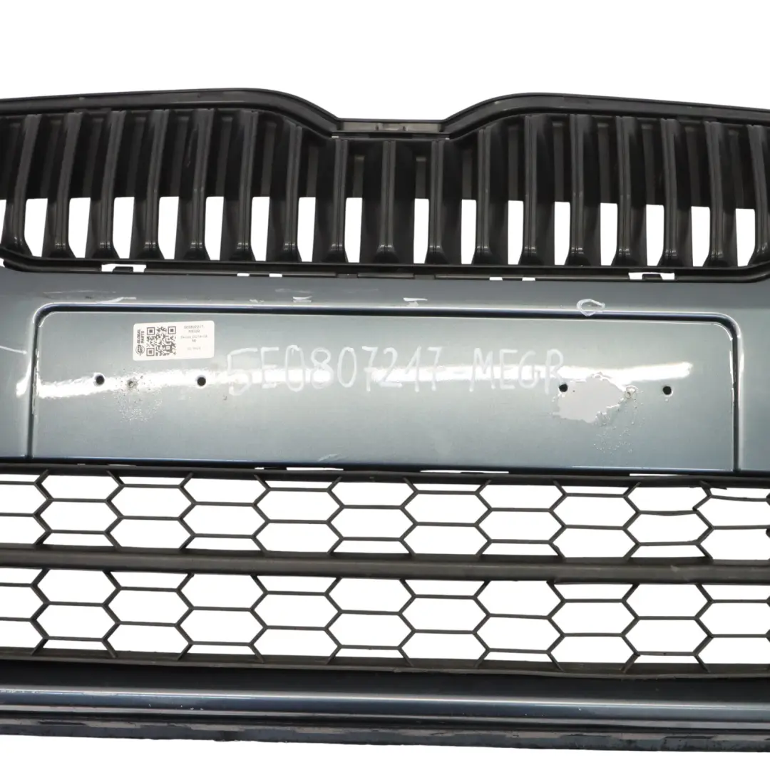 Mk3 Front Bumper Trim Panel Covering Metal Grey Metallic - F7Y to Skoda Octavia with Part number 5E0807217 Skoda Octavia Mk3 Front Bumper Trim Panel Covering Metal Grey Metallic - F7Y - SKU 5E0807217-MEGR - Part number 5E0807217