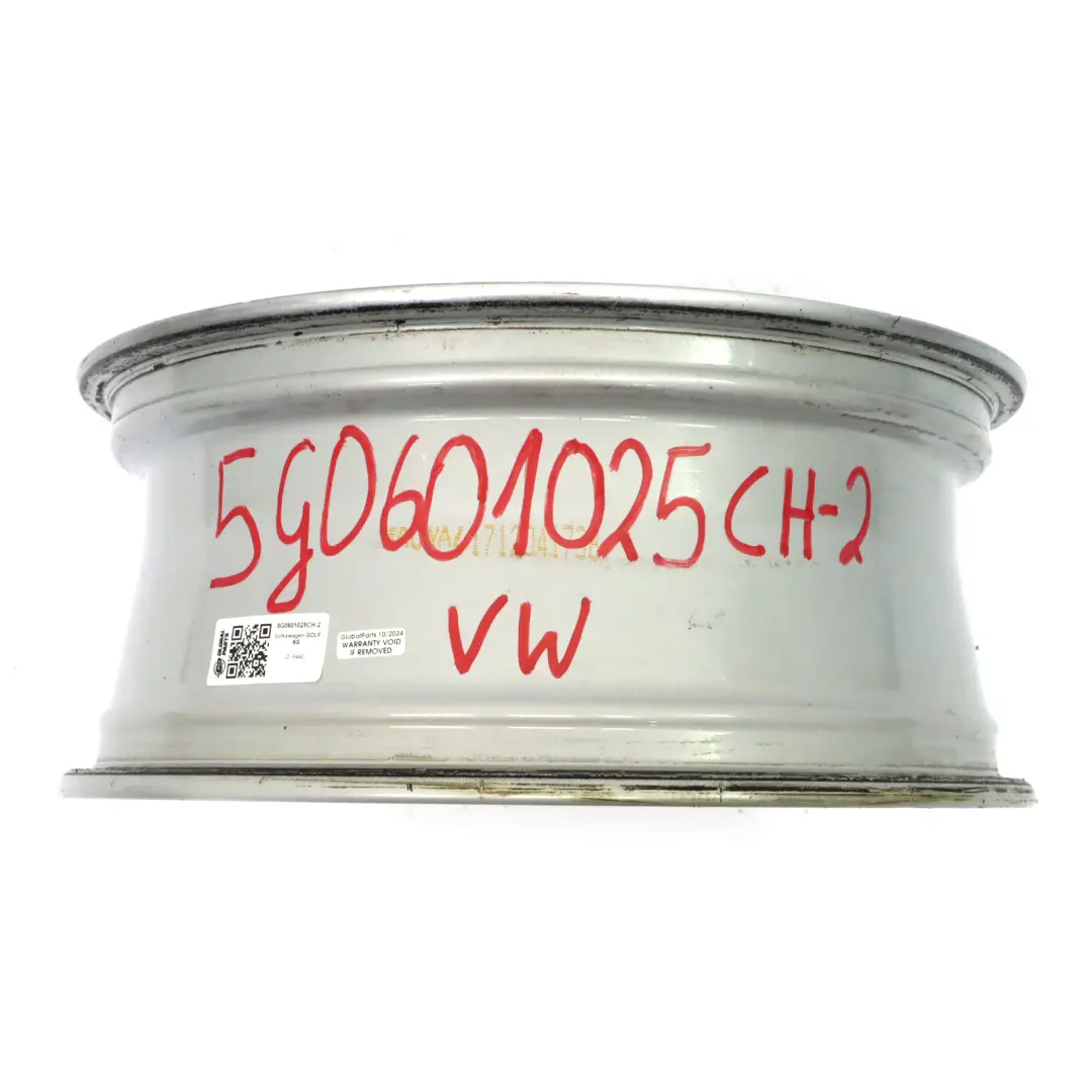 Volkswagen Golf Mk7 Argento Cerchio in lega 17" 7J ET49 - SKU 5G0601025CH-2 - Numero di parte 5G0601025CH