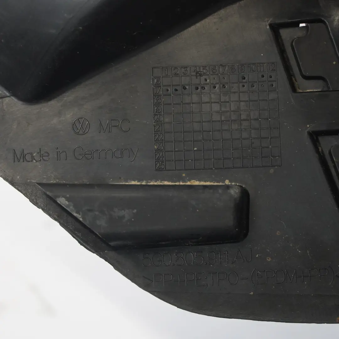Volkswagen VW Golf SV Paso de rueda delantero izquierdo Carcasa - SKU 5G0805911AJ - Número de pieza 5G0805911AJ