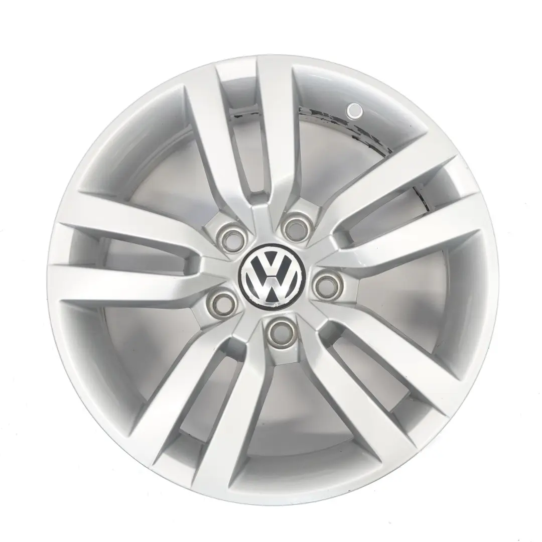 Volkswagen Tiguan 5N Silver Wheel Alloy Rim 16" 6.5J ET:33 Star Spoke - SKU 5N0601025R-3 - Part number 5N0601025R