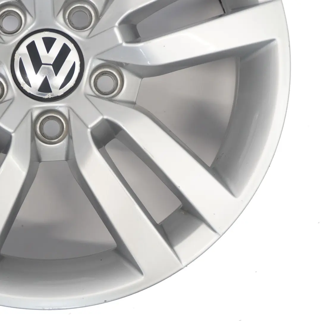 Volkswagen Tiguan 5N Silver Wheel Alloy Rim 16" 6.5J ET:33 Star Spoke - SKU 5N0601025R-3 - Part number 5N0601025R