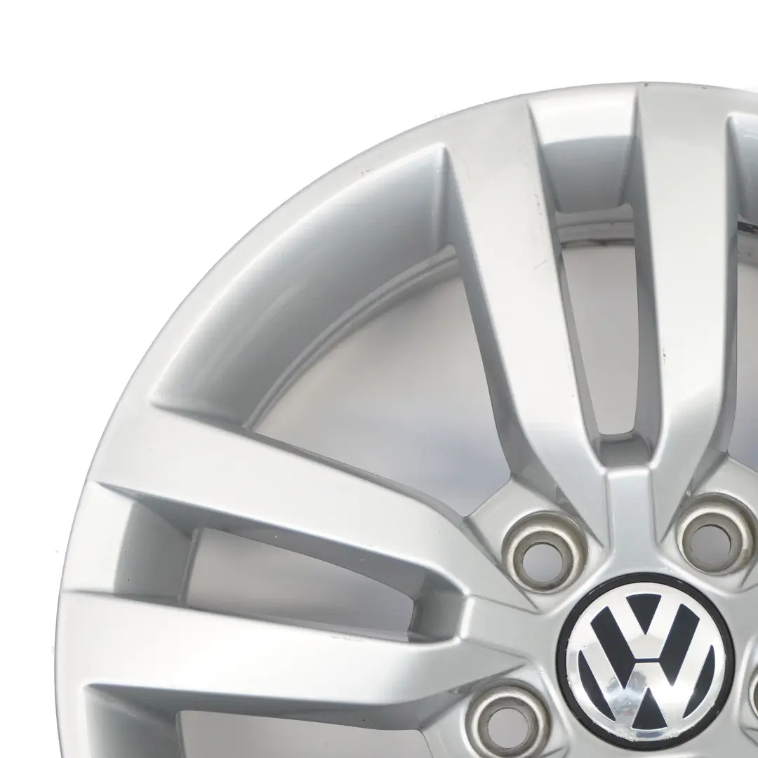 Volkswagen Tiguan 5N Silver Wheel Alloy Rim 16" 6.5J ET:33 Star Spoke - SKU 5N0601025R-4 - Part number 5N0601025R