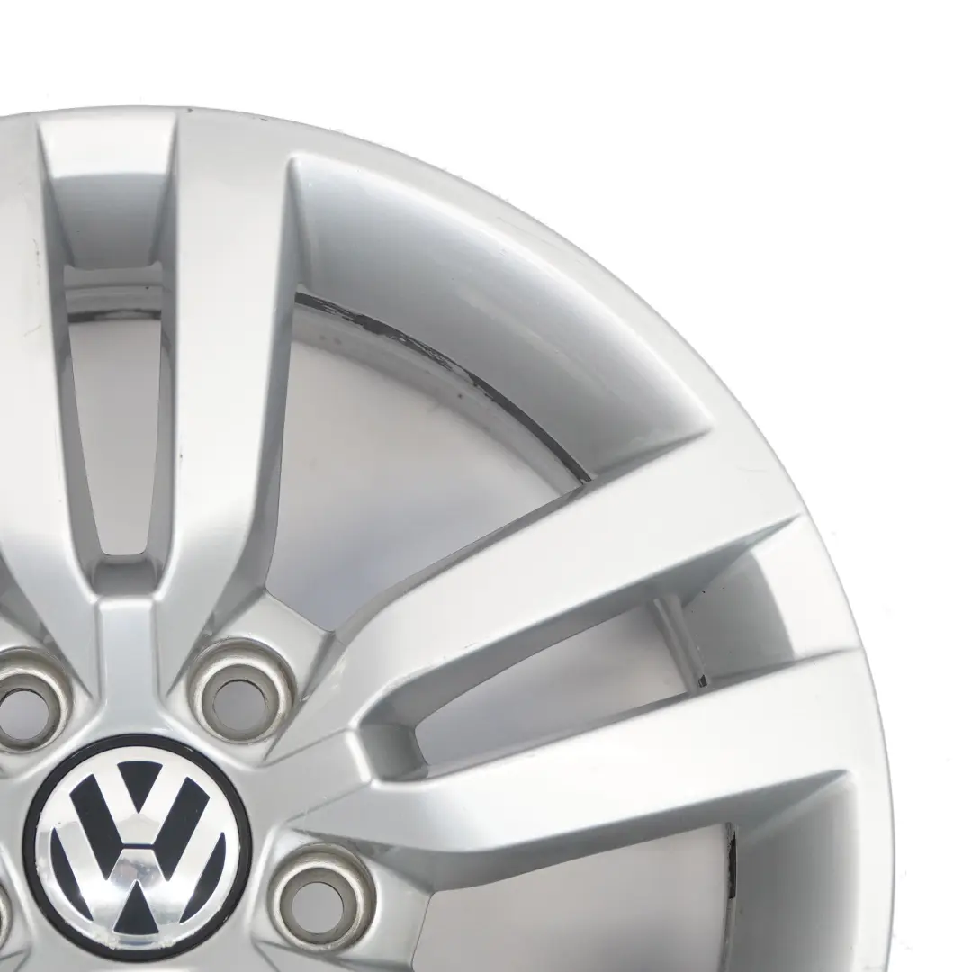 Volkswagen Tiguan 5N Silver Wheel Alloy Rim 16" 6.5J ET:33 Star Spoke - SKU 5N0601025R-4 - Part number 5N0601025R