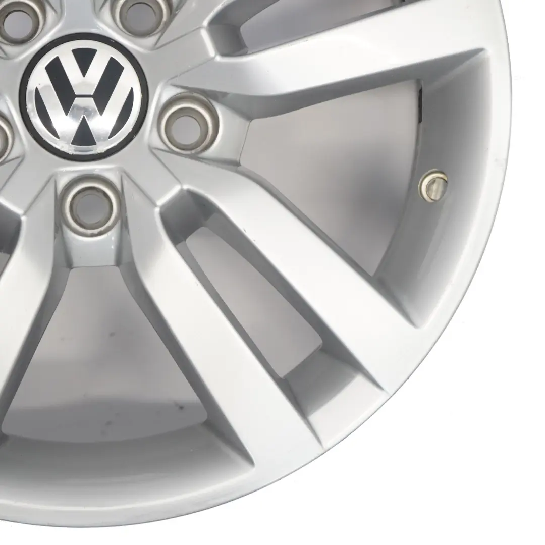Alloy Rim 16" 6.5J ET:33 Star Spoke to Volkswagen Tiguan 5N Silver Wheel with Part number 5N0601025R Volkswagen Tiguan 5N Silver Wheel Alloy Rim 16" 6.5J ET:33 Star Spoke - SKU 5N0601025R-4 - Part number 5N0601025R