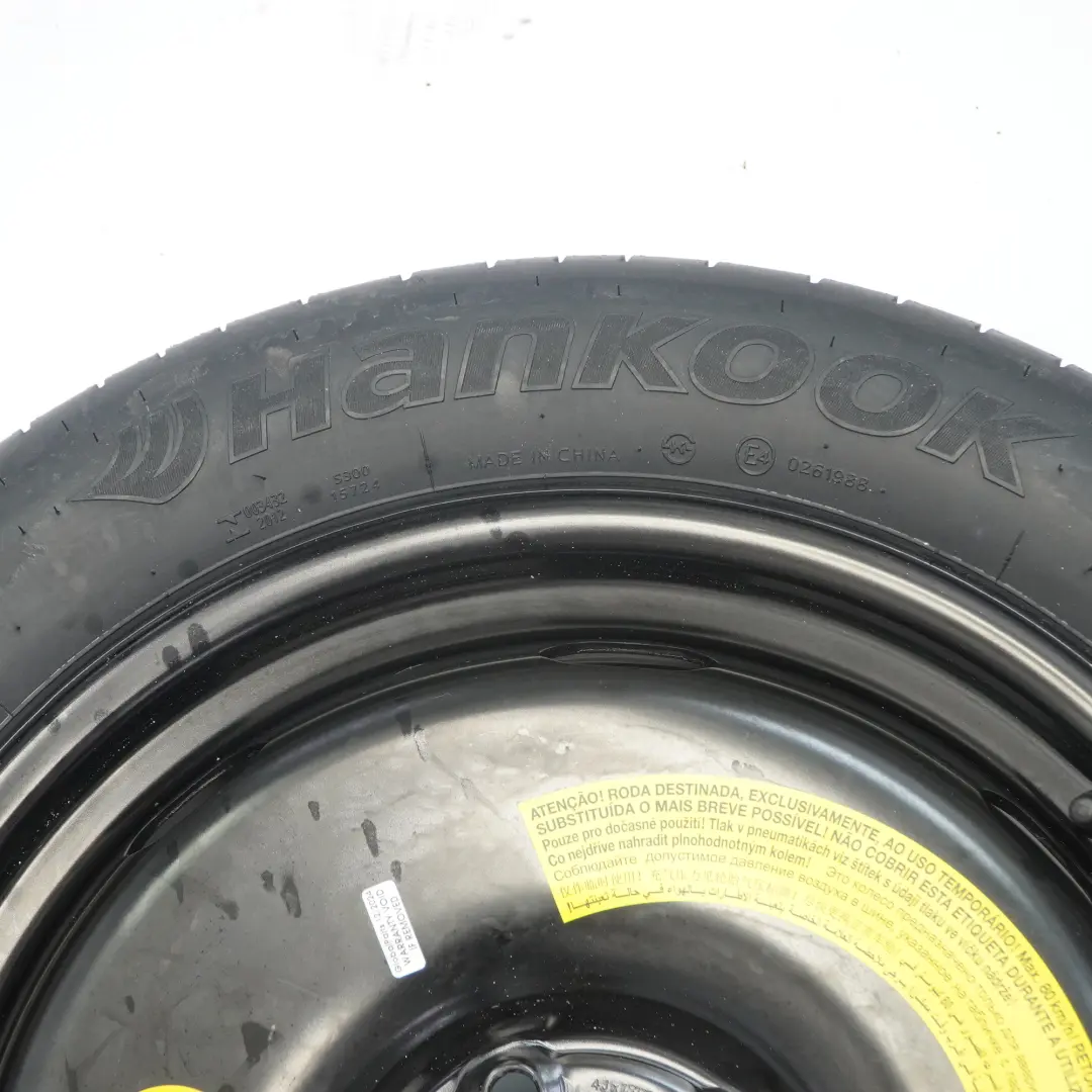 Koło Zapasowe R18 145/80 do VW Volkswagen Tiguan 5N Audi Q3 8U o numerze 5N0601027E VW Volkswagen Tiguan 5N Audi Q3 8U Koło Zapasowe R18 145/80 - SKU 5N0601027E-1 - Numer Części 5N0601027E