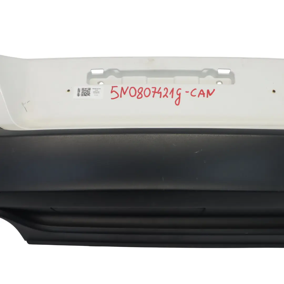 Volkswagen VW Tiguan 5N Bumper Rear Trim Panel Candy White - B9A - SKU 5N0807421G-CAN - Part number 5N0807421G