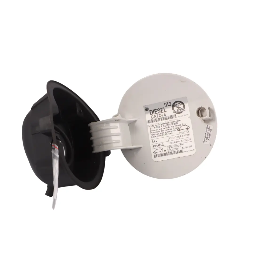 VW Volkswagen Tiguan 5N Tapón de Llenado de Combustible Candy White - LB9A - SKU 5N0809857D-CAN - Número de pieza 5N0809857D
