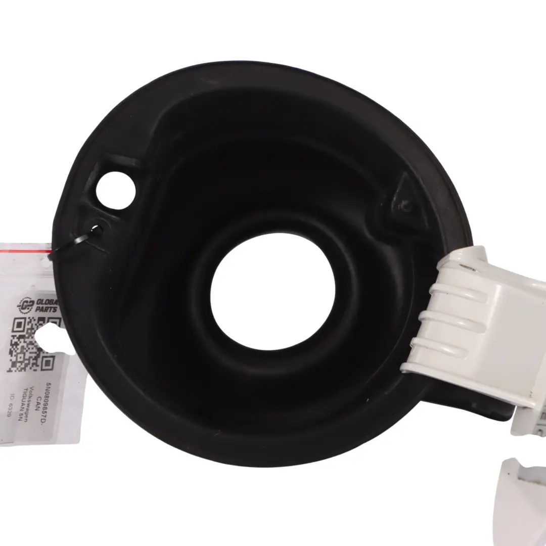 Filler Fill In Flap Cap Cover Candy White - LB9A to VW Volkswagen Tiguan 5N Fuel with Part number 5N0809857D VW Volkswagen Tiguan 5N Fuel Filler Fill In Flap Cap Cover Candy White - LB9A - SKU 5N0809857D-CAN - Part number 5N0809857D