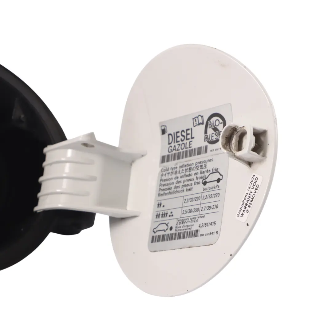 VW Volkswagen Tiguan 5N tappo di riempimento carburante Candy White - LB9A - SKU 5N0809857D-CAN - Numero di parte 5N0809857D