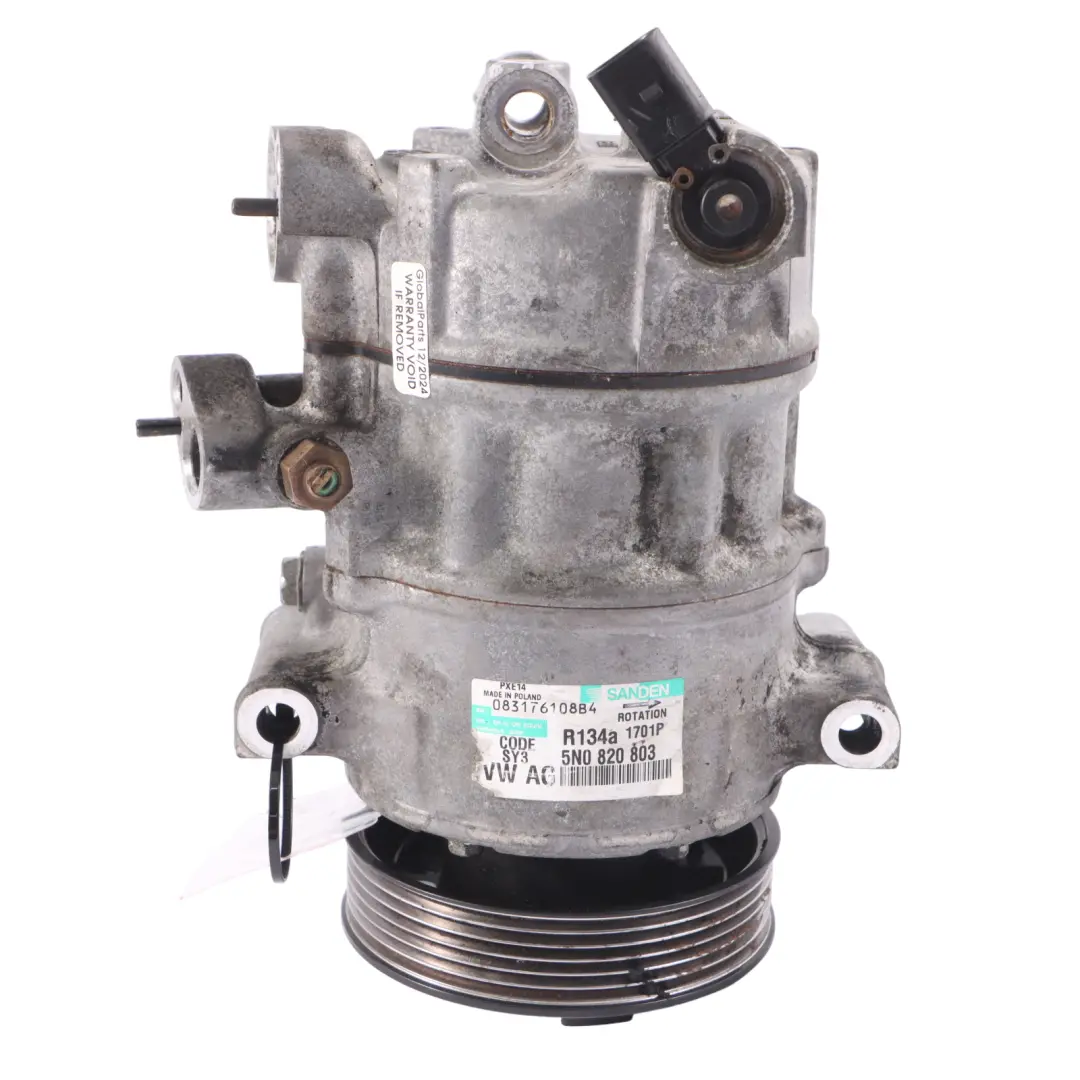 VW Volkswagen Tiguan 5N Compressore Aria Condizionata Pompa A/C - SKU 5N0820803C - Numero di parte 5N0820803C