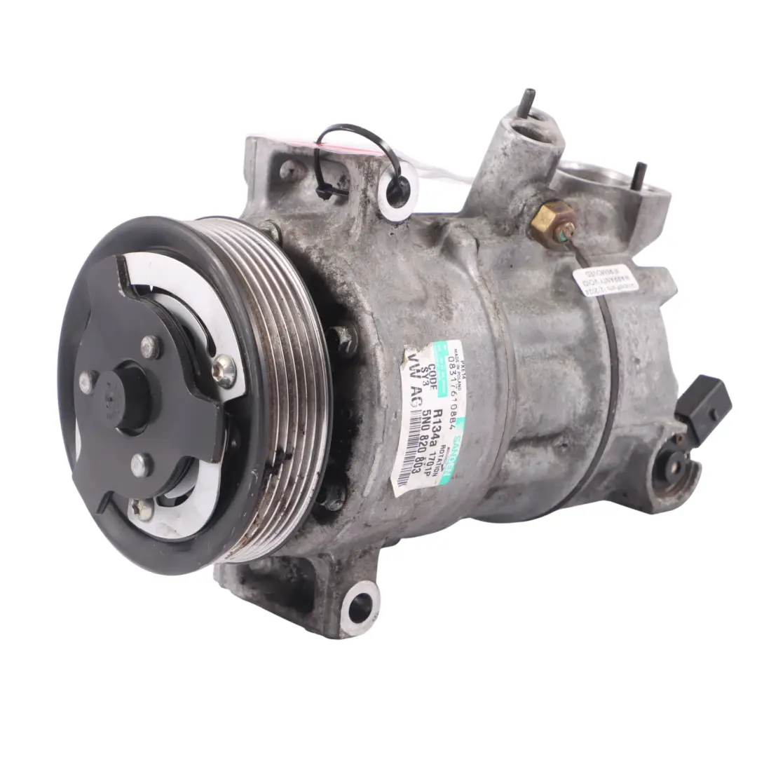 VW Volkswagen Tiguan 5N Compressore Aria Condizionata Pompa A/C - SKU 5N0820803C - Numero di parte 5N0820803C