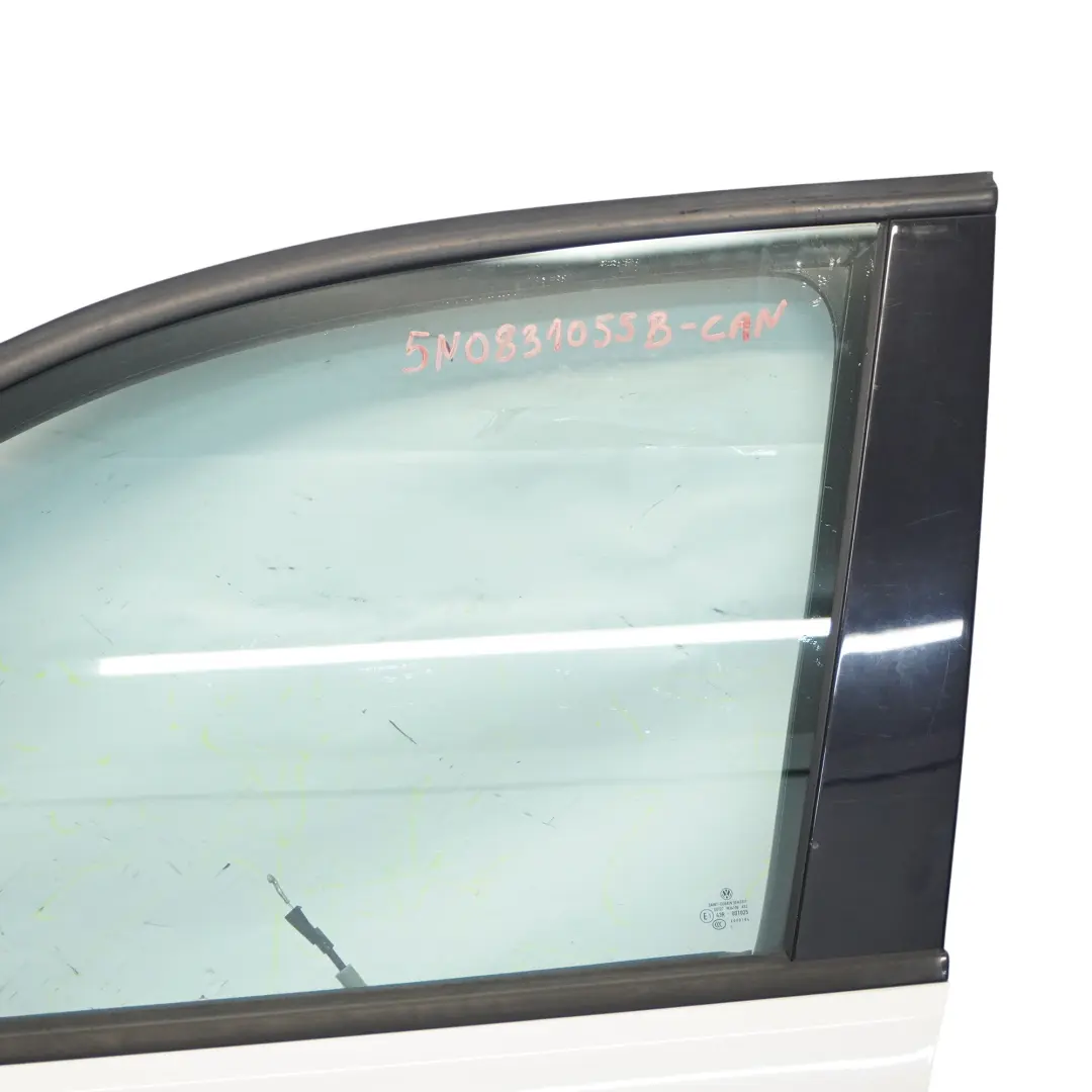 Volkswagen VW Tiguan 5N Door Front Left N/S Candy White - B9A - SKU 5N0831055B-CAN - Part number 5N0831055B