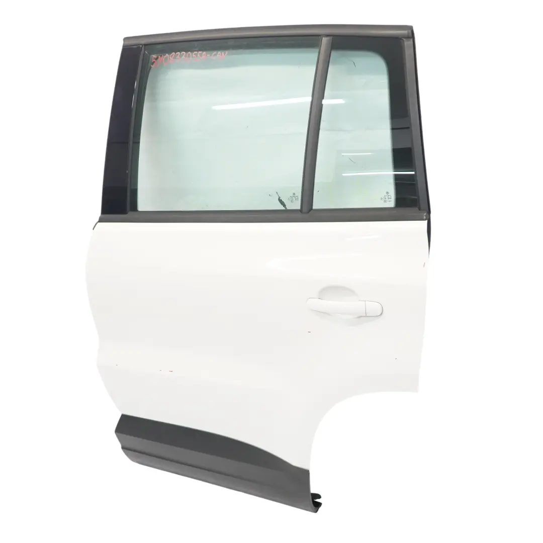 Volkswagen VW Tiguan 5N Tür hinten links Candy Weiß - B9A - SKU 5N0833055A-CAN - Teilenummer 5N0833055A