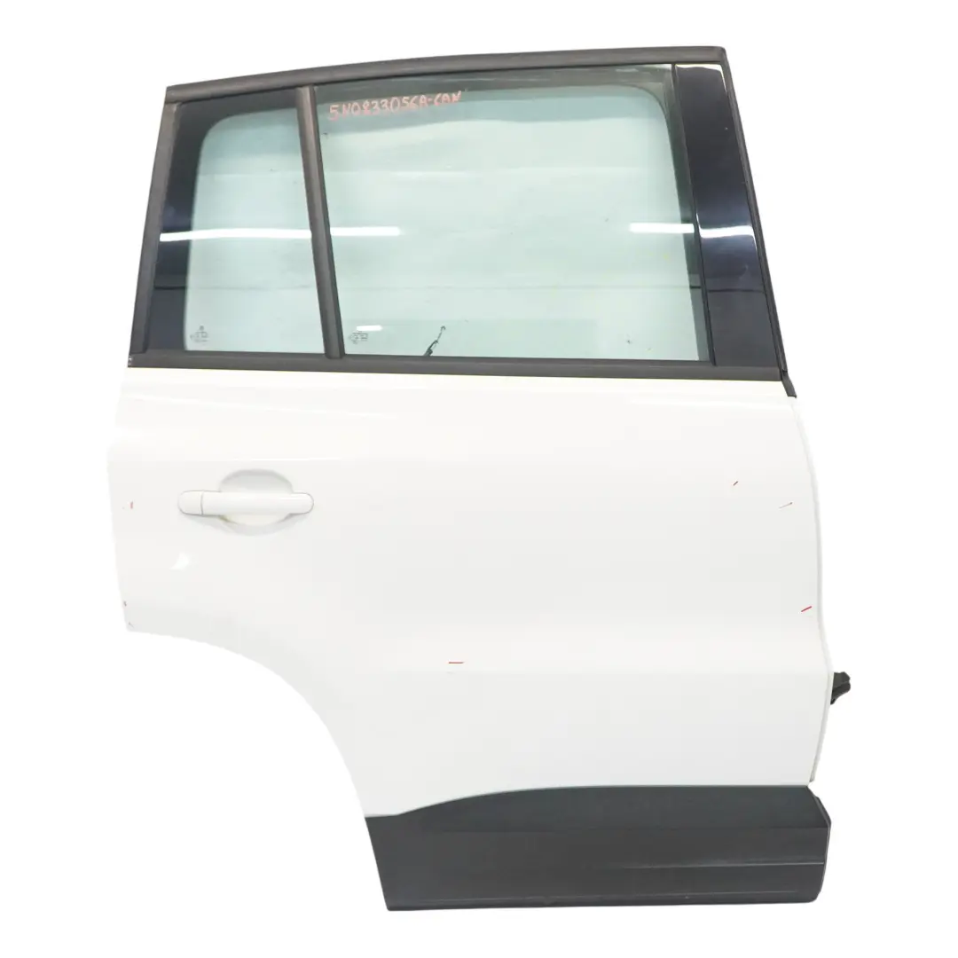Arrière Droite Candy White - B9A pour Volkswagen VW Tiguan 5N Porte à propos du numéro de pièce 5N0833056A Volkswagen VW Tiguan 5N Porte Arrière Droite Candy White - B9A - SKU 5N0833056A-CAN - Numéro de pièce 5N0833056A