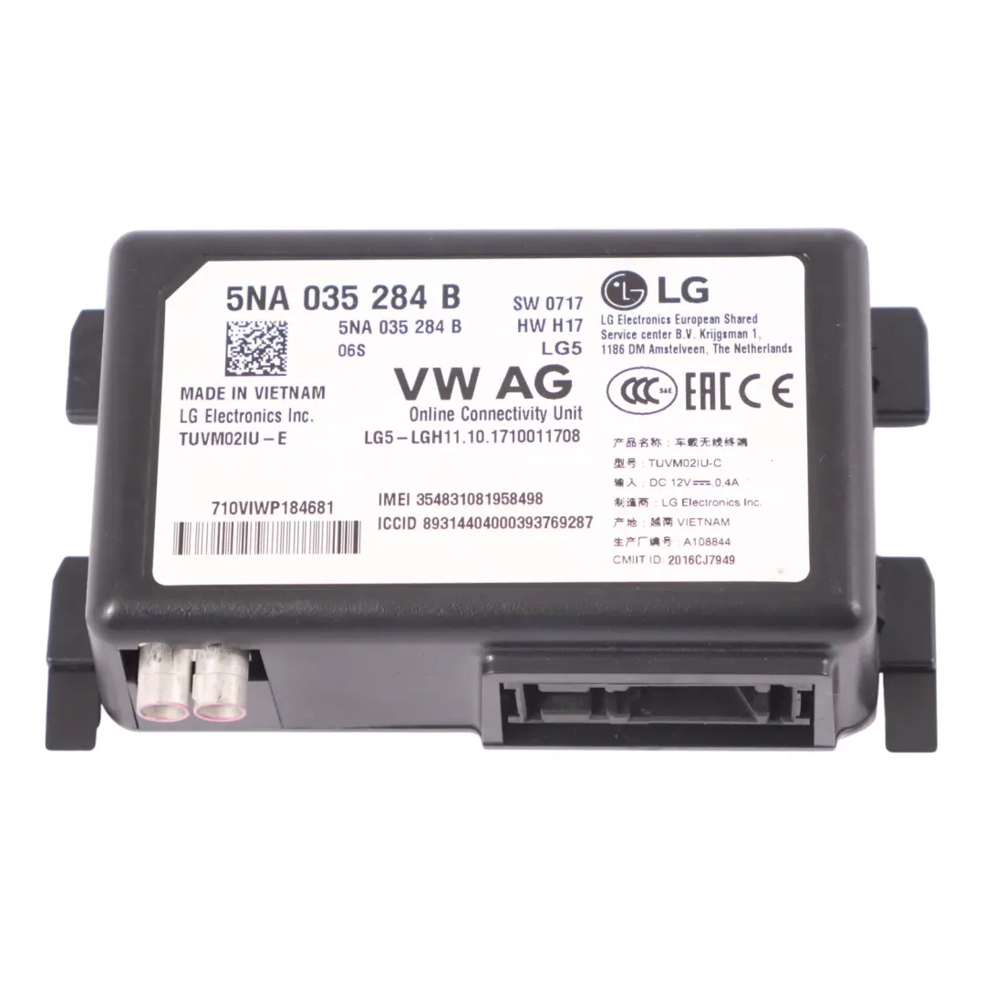 VW Volkswagen Golf SV Modulo Online Services Centralina ECU - SKU 5NA035284B - Numero di parte 5NA035284B