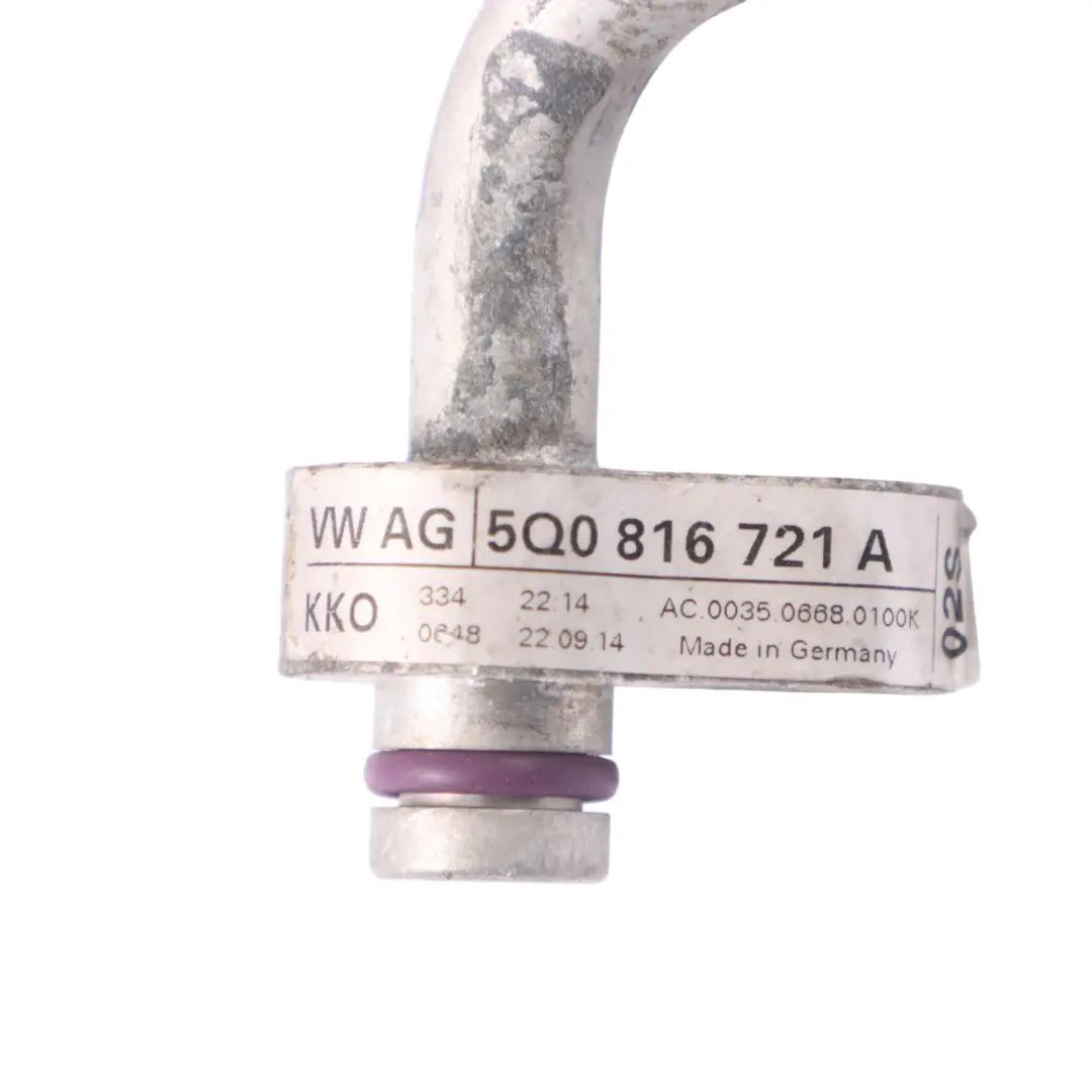 Klimaanlage Kältemittelschlauch Kompressorleitung für Audi A3 8V mit Teilenummer 5Q0816721A Audi A3 8V Klimaanlage Kältemittelschlauch Kompressorleitung - SKU 5Q0816721A - Teilenummer 5Q0816721A