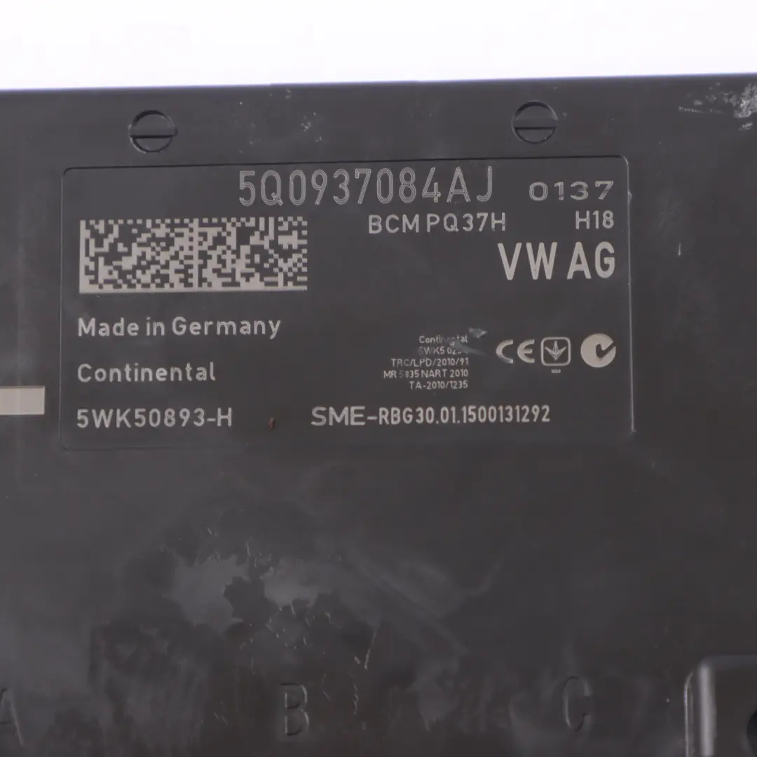 Audi A3 8V Body Control Unité Module BCM ECU - SKU 5Q0937084AJ - Numéro de pièce 5Q0937084AJ