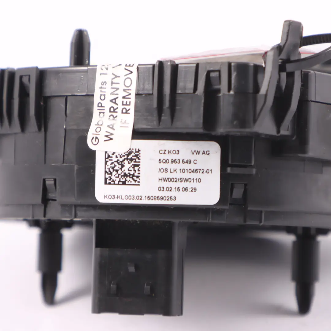 Anillo Reloj Unidad para Audi A3 8V Volante con número de pieza 5Q0953549C Audi A3 8V Volante Anillo Reloj Unidad - SKU 5Q0953549C - Número de pieza 5Q0953549C