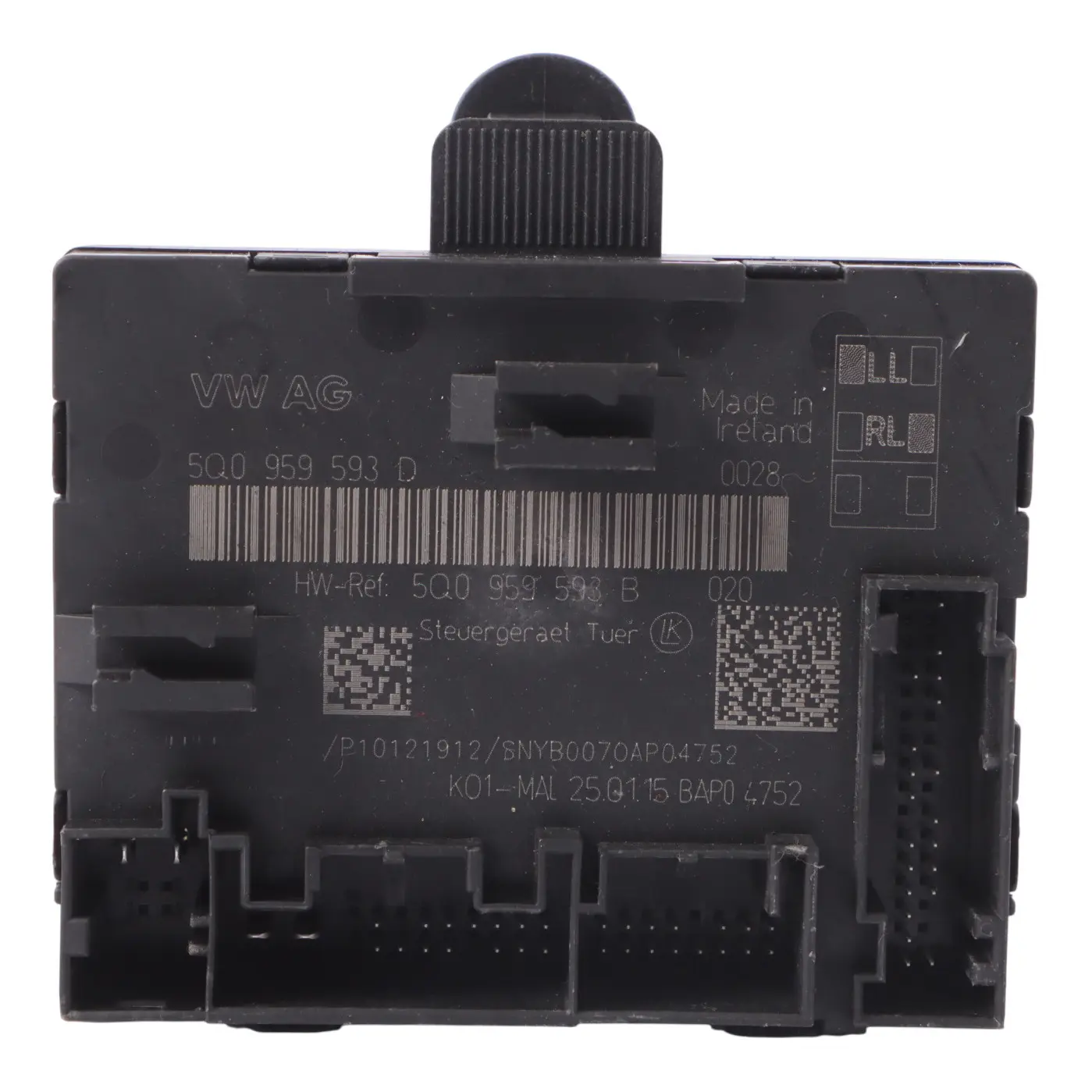 Audi A3 8V Door Module Control Unit Front Driver Side 5Q0959593B